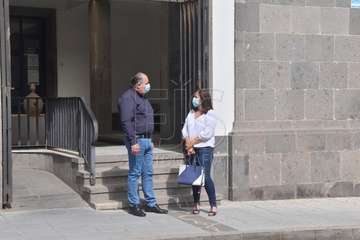 La presentación del Plan de Reactivación Económica y Social de Telde tuvo lugar este lunes en la ermita de San Pedro Mártir (Foto Francisco Javier Santana)